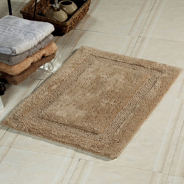 Alcott Hill® Pullum Rectangle 100 Cotton NonSlip Regency Bath Rug